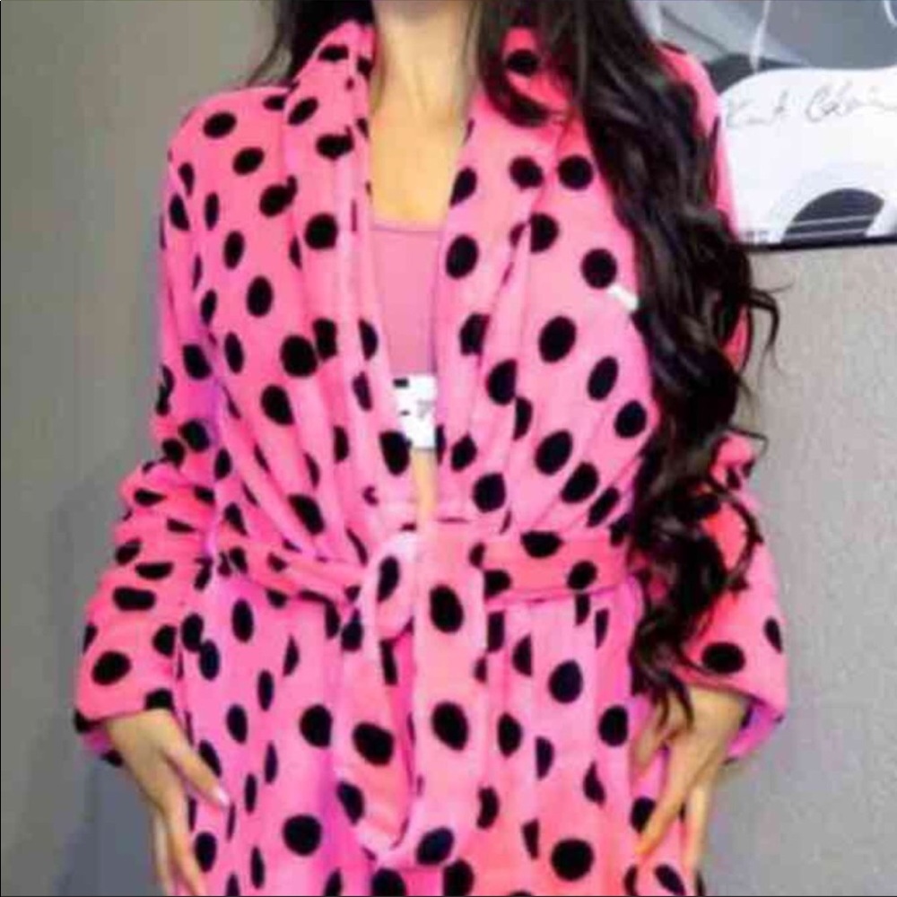 VS PINK fluffy comfortable robe